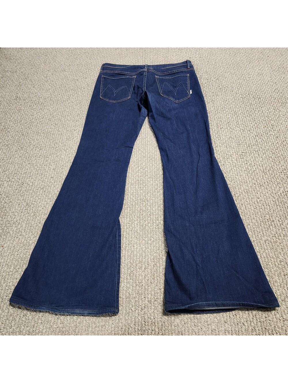 Mother The Curfew Blue Skies and Promises Flared Jeans Size 32 - Picture 6 of 13
